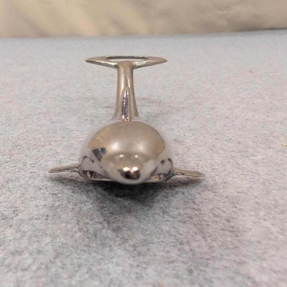 Vintage Silver Dolphin Bottle Opener Metal Nautical Barware Accessory‎ - Picture 2 of 6